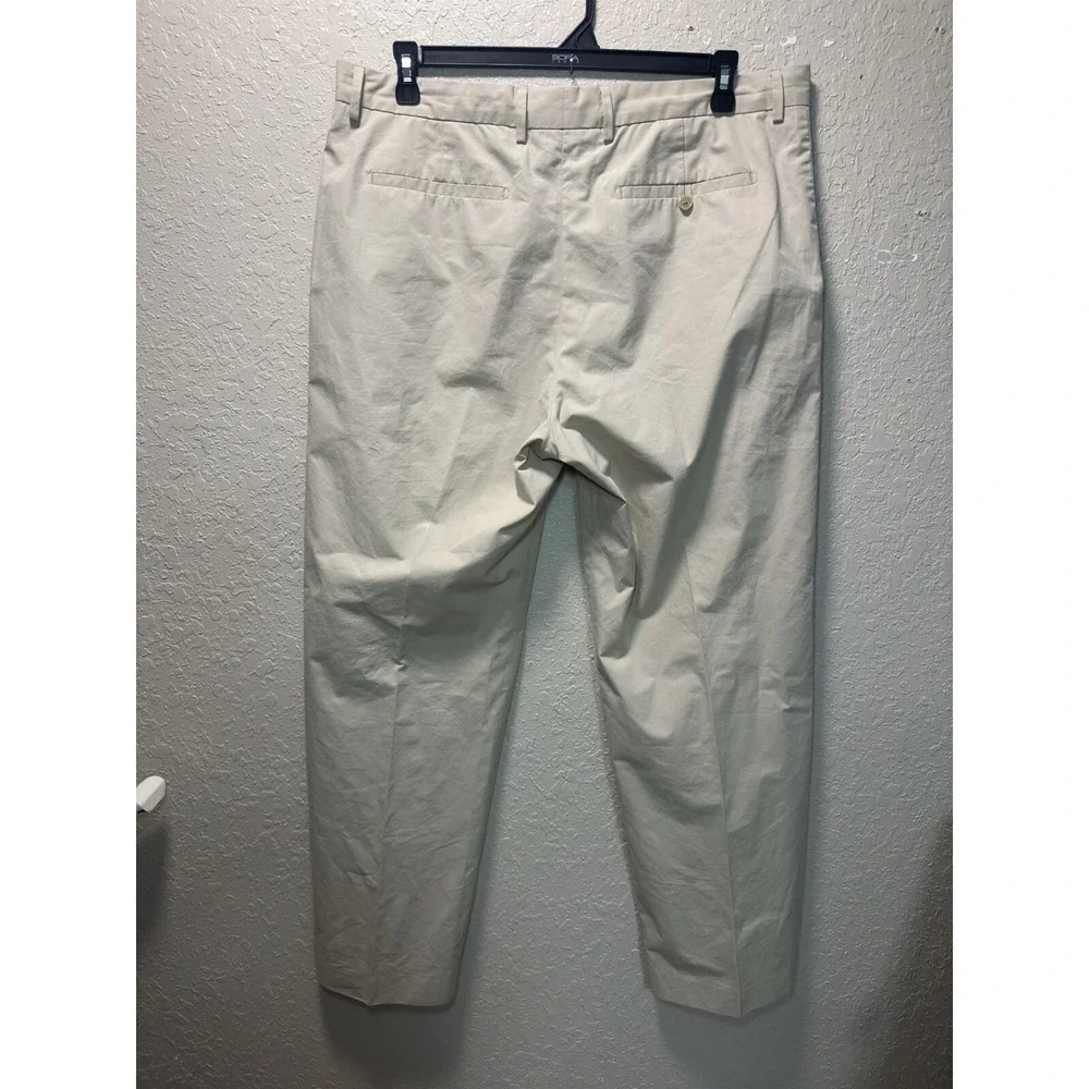 Banana Republic Men's Flat Front‎ Size 38 X 32 Light Khaki  #28 Cotton Preppy